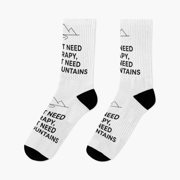 Item preview, I Don't Need Therapy, I Just Need the Mountains – Minimalist Mountain Nature Design designed and sold by GabeMountainArt.