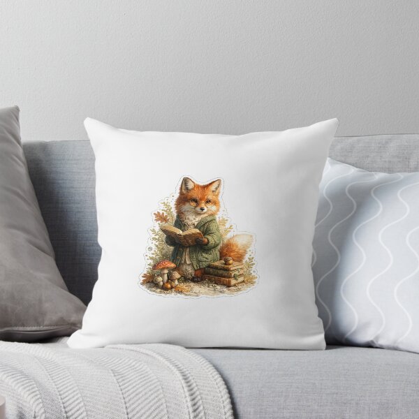 Item preview, Cozy Fox Librarian Reading Books designed and sold by Smoimi.