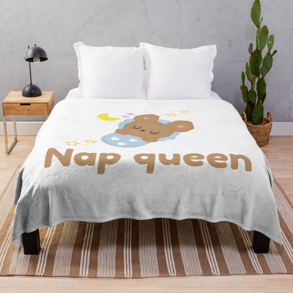 Item preview, Nap Queen Cute Sleeping Bear Aesthetic designed and sold by Rehnair.
