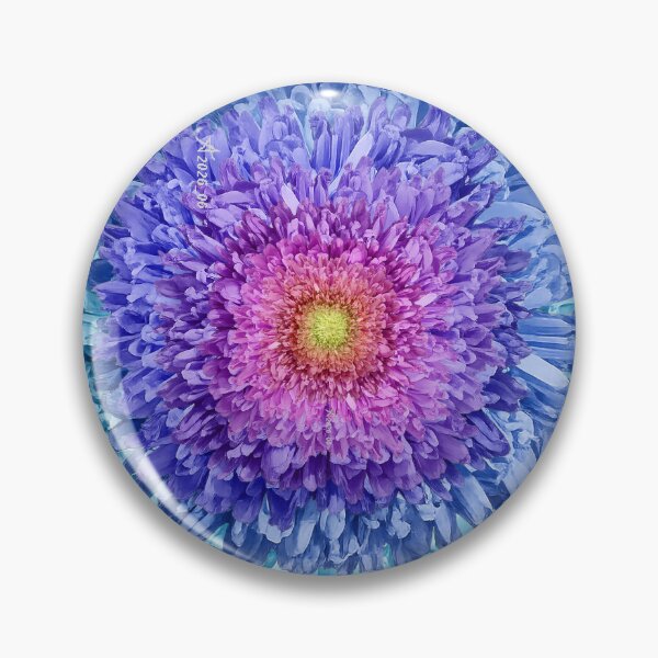 Item preview, AI Goluban Flower Chrysanthemum 20 Blue _ Edita Goluban _ Croatia _ 2026_06_25 designed and sold by Tomica Aco Goluban.