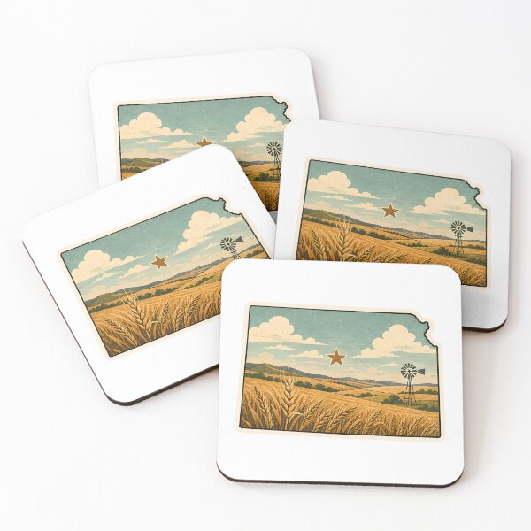 Item preview, Kansas State Map Watercolor designed and sold by ChemicalXShop.