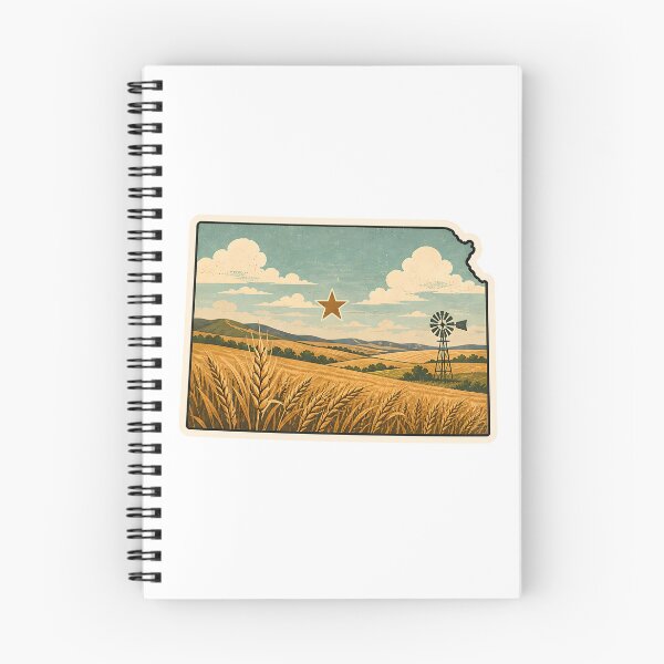 Item preview, Kansas State Map Watercolor designed and sold by ChemicalXShop.