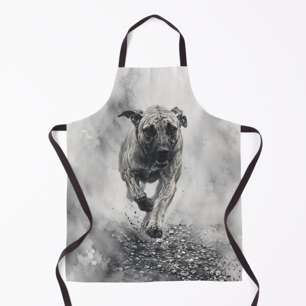 Item preview, Dynamic Motion: Brindle Plott Hound Cur Dog Watercolor Art designed and sold by RebelPawz.