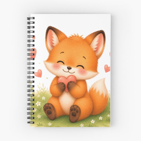 Item preview, Cute Fox Holding Heart | ❤️ Feeling Loved designed and sold by Snikdha.