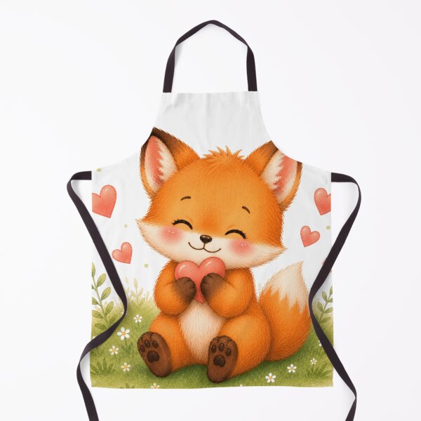 Item preview, Cute Fox Holding Heart | ❤️ Feeling Loved designed and sold by Snikdha.