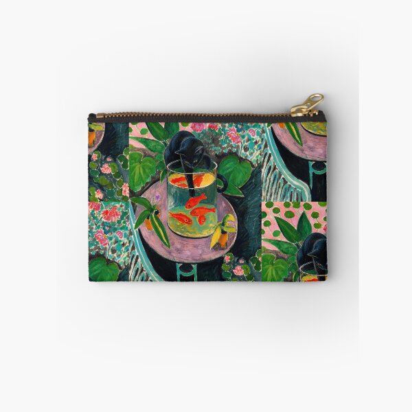 Item preview, Black Cat with Goldfish After Henri Matisse | Fauvist Botanical Wall Art Poster designed and sold by artofuniverse.