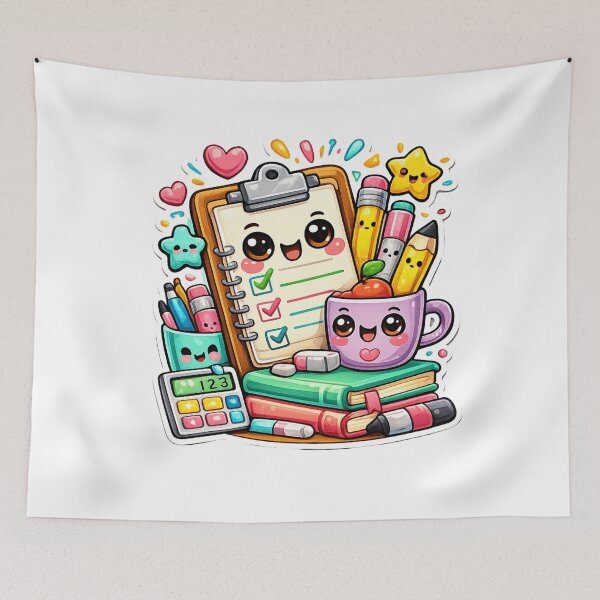 Item preview, Cute Kawaii School Supplies | Teacher Planner Sticker | Back to School  designed and sold by Pixanova.