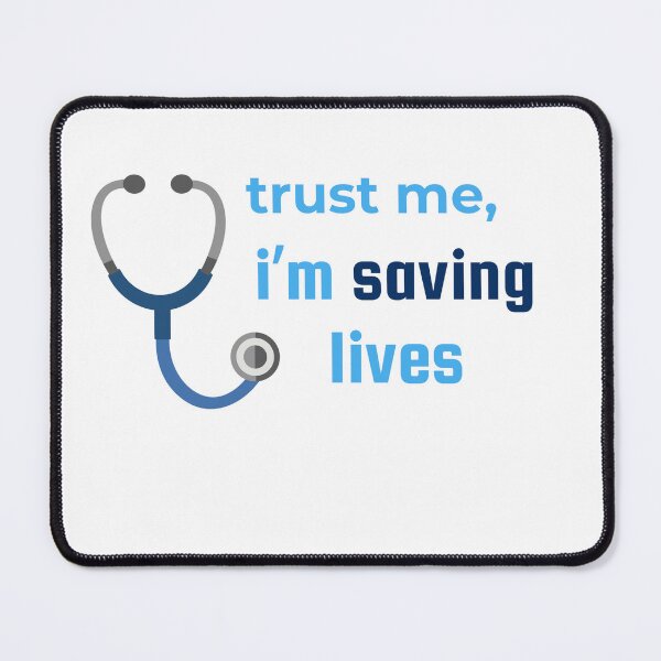 Item preview, Trust Me, I'm Saving Lives Medical Sticker | Healthcare Worker Gift designed and sold by Gravixa.