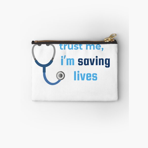 Item preview, Trust Me, I'm Saving Lives Medical Sticker | Healthcare Worker Gift designed and sold by Gravixa.