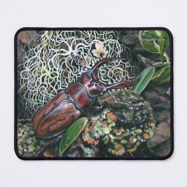 Item preview, Realistic Stag Beetle in Forest designed and sold by Anna Ratkevich.