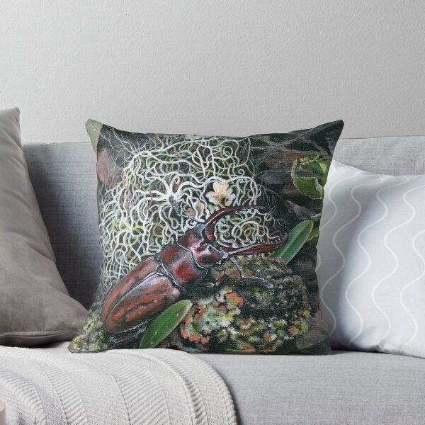 Item preview, Realistic Stag Beetle in Forest designed and sold by Anna Ratkevich.