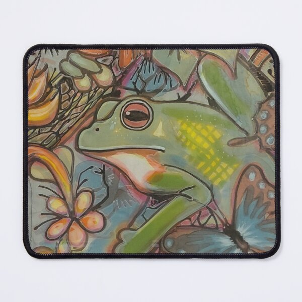 Item preview, Whimsical Frog & Butterfly Garden Art designed and sold by pbchan.