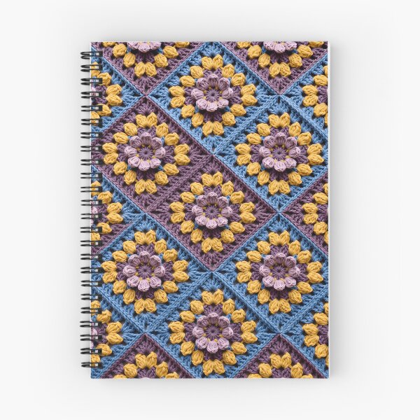 Item preview, Mustard Purple Crochet Diamond Pattern Boho Blanket designed and sold by LuisWorks.