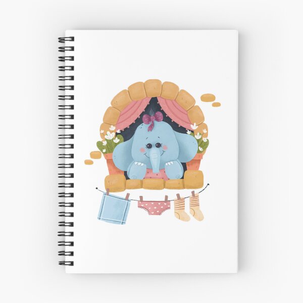 Item preview, Hello Elephant Cute Blue Baby Jumbo Window designed and sold by Martukadesign.