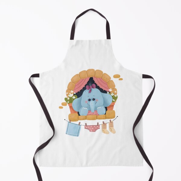 Item preview, Hello Elephant Cute Blue Baby Jumbo Window designed and sold by Martukadesign.