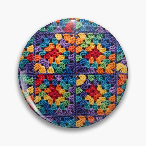 Item preview, Rainbow Granny Square Crochet Colorful Blanket Pattern designed and sold by LuisWorks.