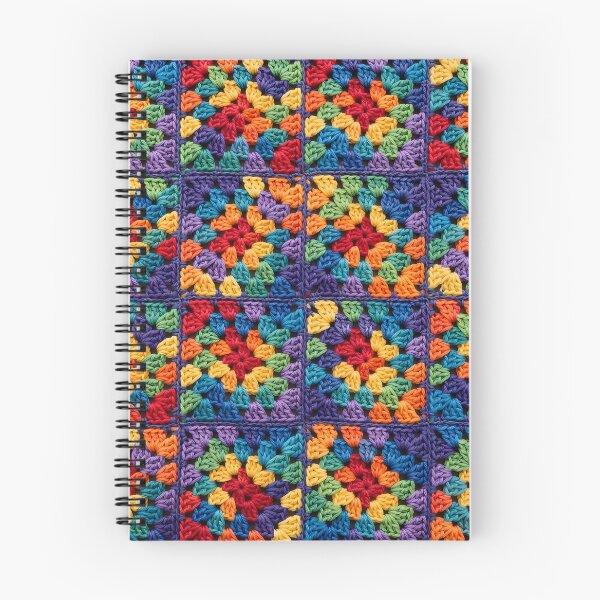 Item preview, Rainbow Granny Square Crochet Colorful Blanket Pattern designed and sold by LuisWorks.