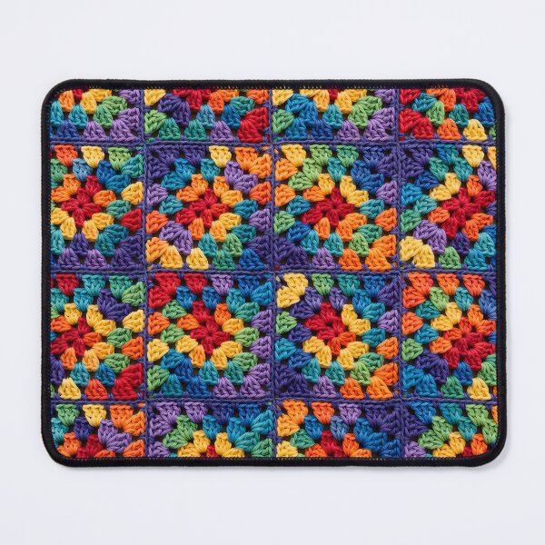 Item preview, Rainbow Granny Square Crochet Colorful Blanket Pattern designed and sold by LuisWorks.