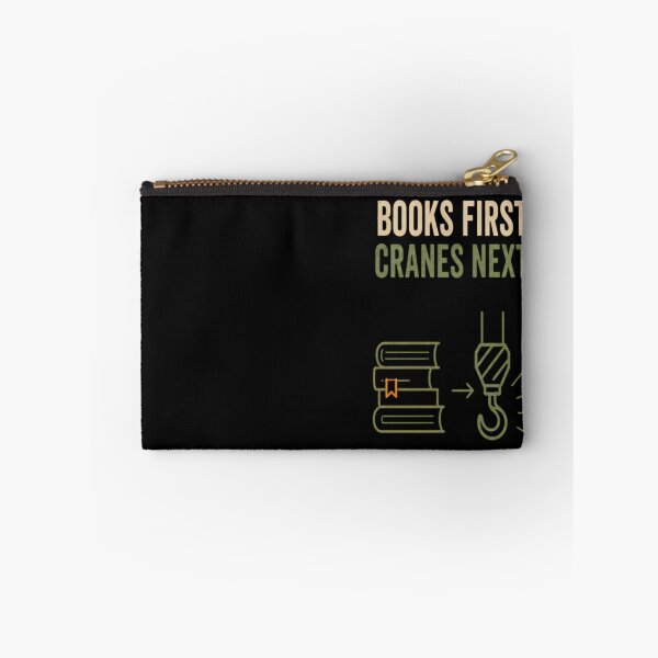 Item preview, Books First Cranes Next – Funny Crane Operator Back to School Design designed and sold by RusticMeadow.