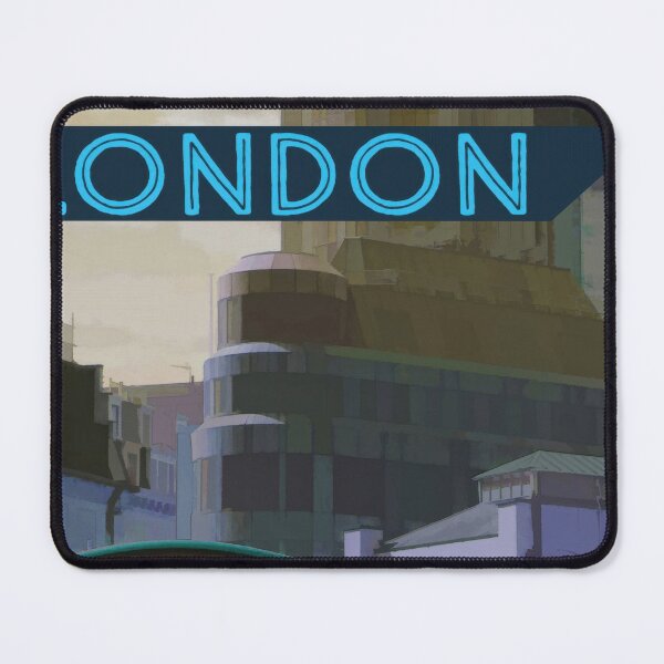 Item preview, London City Landmarks – Retro Travel Poster Print designed and sold by MarkedArtPrints.