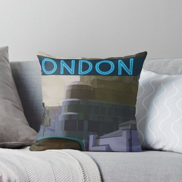 Item preview, London City Landmarks – Retro Travel Poster Print designed and sold by MarkedArtPrints.