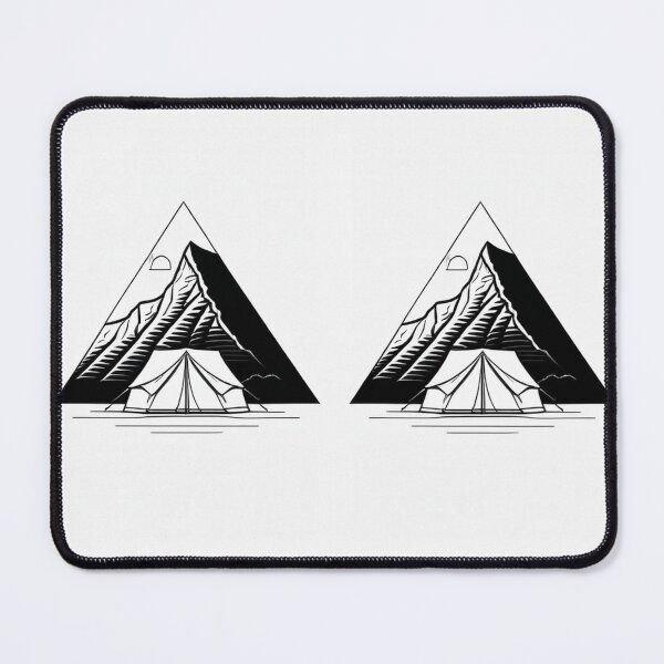 Artikelvorschau, Art - Stylized Mountain Illustration, 1960s Aesthetic entworfen und verkauft von Reverso-Design.