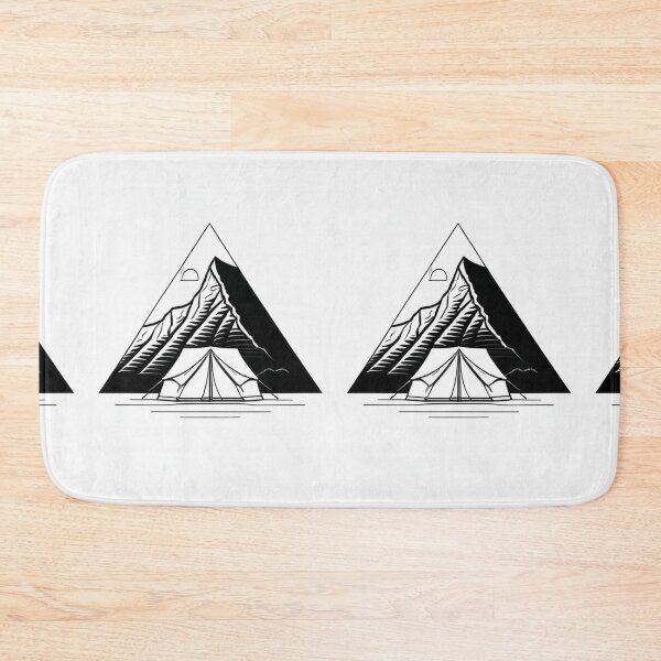 Artikelvorschau, Art - Stylized Mountain Illustration, 1960s Aesthetic entworfen und verkauft von Reverso-Design.