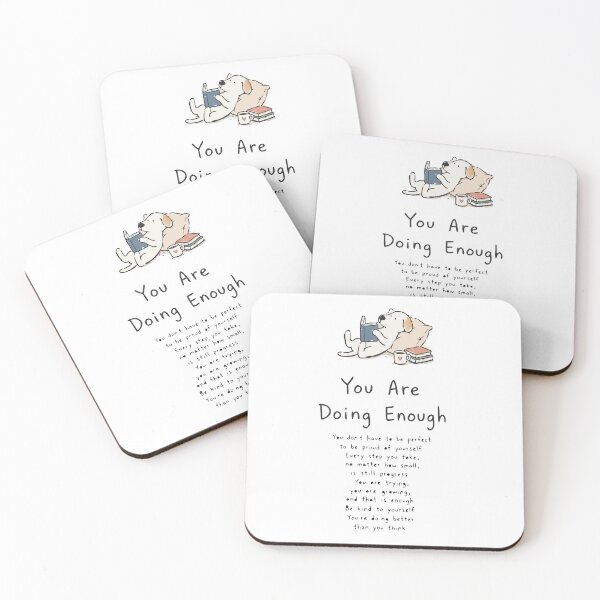Item preview, You Are Doing Enough | Minimal Inspirational Wall Art designed and sold by zenarty design.