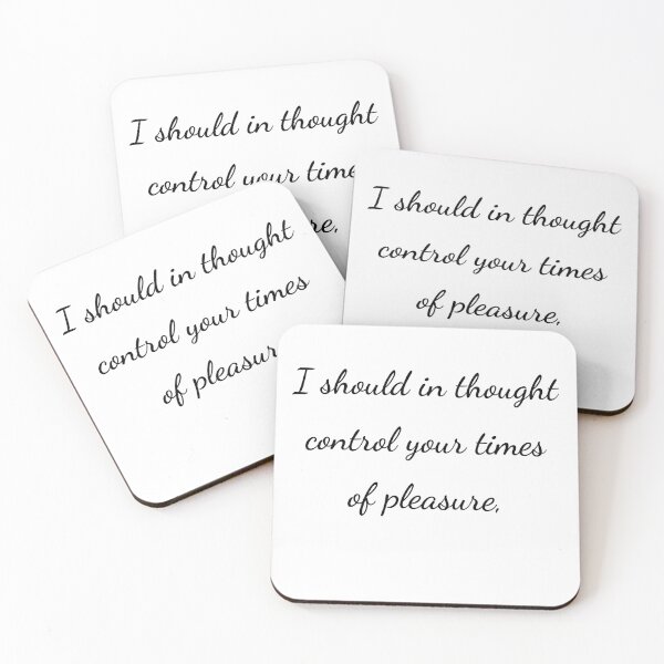 Item preview, “I should in thought control your times of pleasure,” - handwriting black designed and sold by ariksworld.