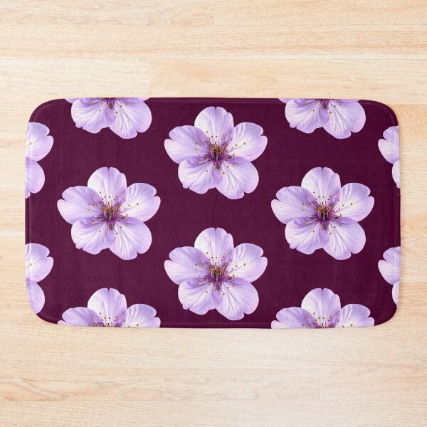 Item preview, Purple Cherry Blossom Floral with Self-Love Quote Pattern designed and sold by Jyoti-Quotes.