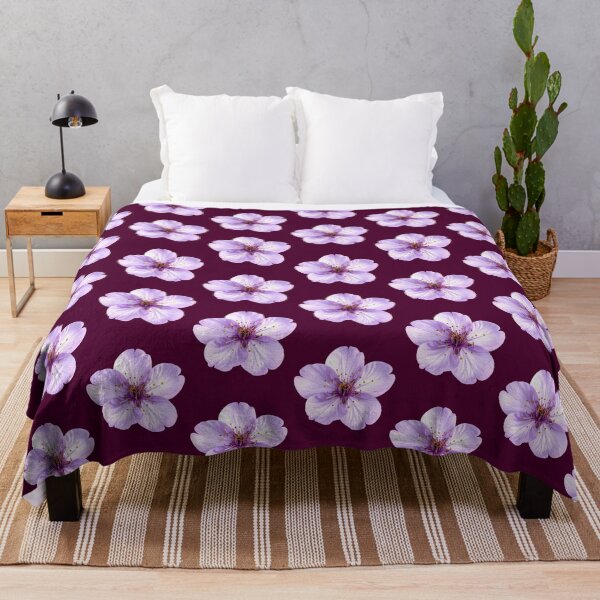 Item preview, Purple Cherry Blossom Floral with Self-Love Quote Pattern designed and sold by Jyoti-Quotes.