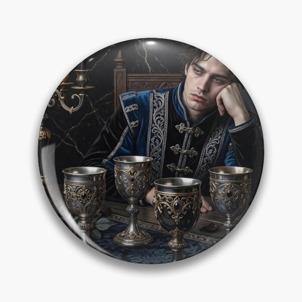 Item preview, Four of Chalices- tarot card designed and sold by Studio77-Gothic.
