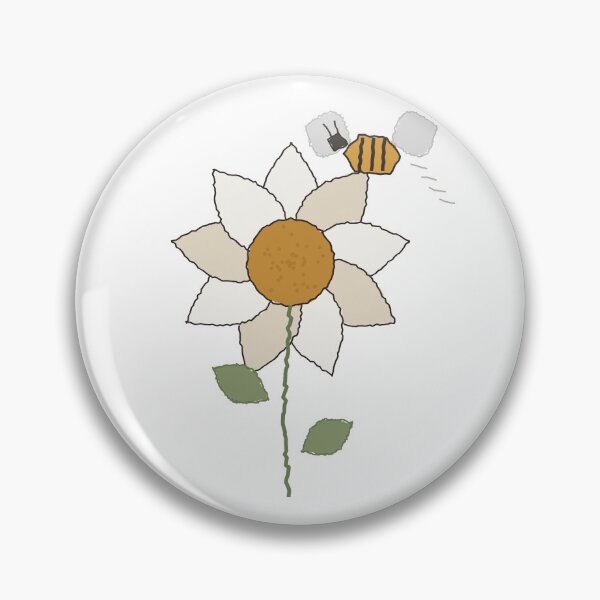 Item preview, Sunflower And Bee Botanical Art Print designed and sold by QuirkyCartel.