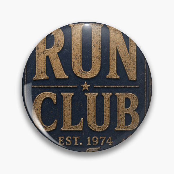 Item preview, Run Club Est. 1974 – Vintage Athletic Badge Logo Design designed and sold by Jandedan.