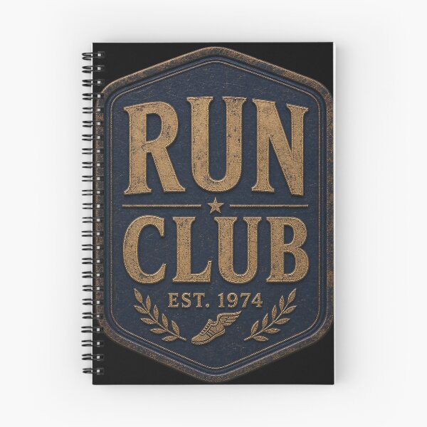 Item preview, Run Club Est. 1974 – Vintage Athletic Badge Logo Design designed and sold by Jandedan.