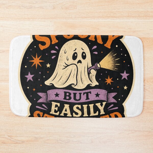 Item preview, Spooky but Easily Startled Nervous Halloween Ghost designed and sold by Peak Pop Studio..