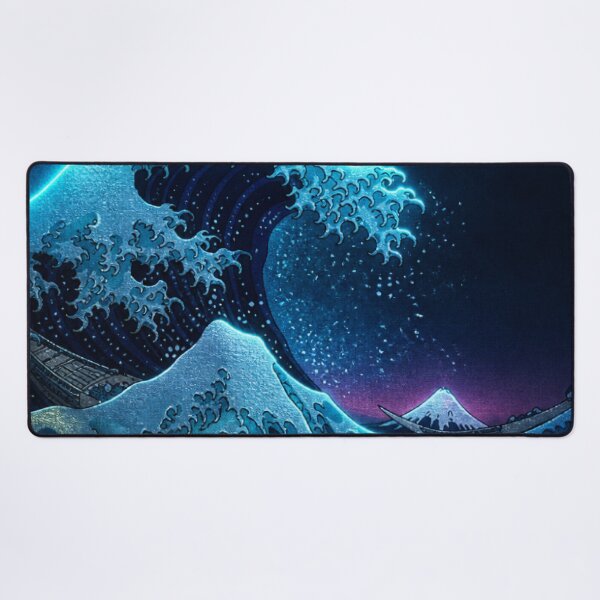 Item preview, Moonlight Glow Great Wave | Neon Ukiyo-e Re:Mix | Japanese Art | Hokusai designed and sold by vekotpu.