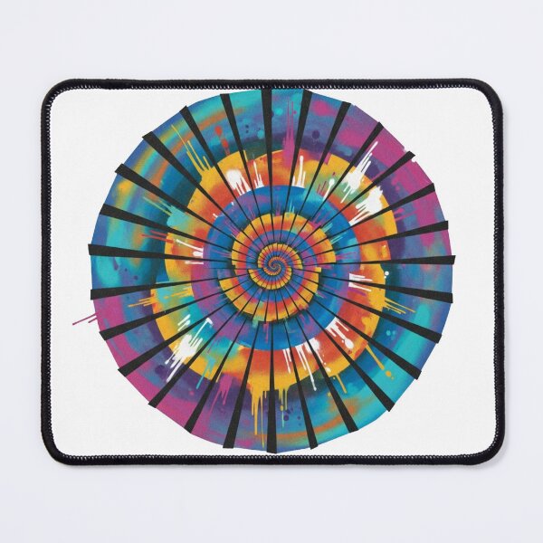 Item preview, Geometric Sacred Spiral | Colorful Optical Art Vortex designed and sold by Dzblack.