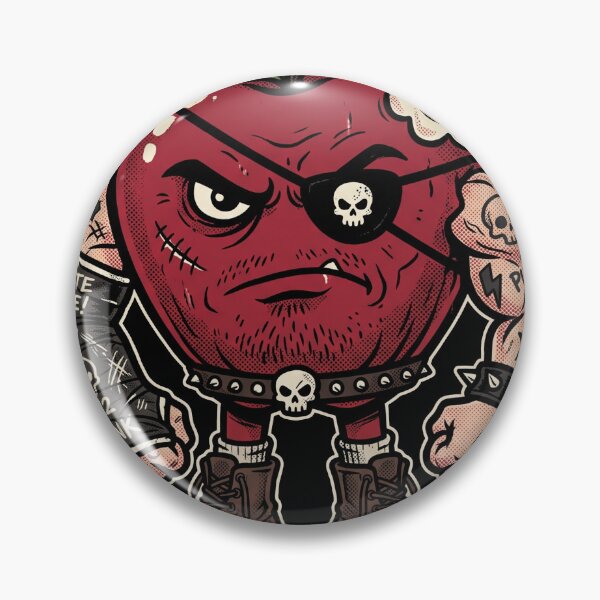 Item preview, Punk Rock Bad Apple Bite Back Retro Cartoon Mascot designed and sold by AdyKurniawan.