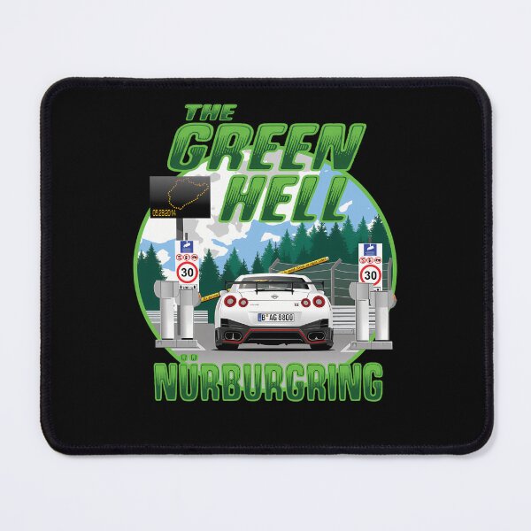 Item preview, Profile In An Entrance Lane Below Big Green Words designed and sold by BareNature.
