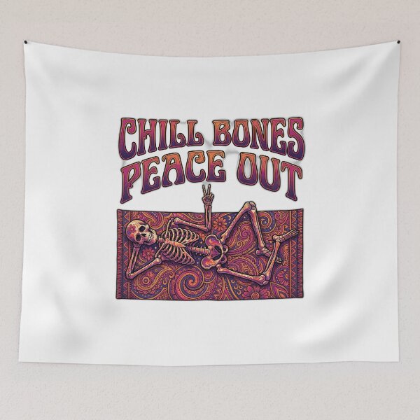 Item preview, Yoga Just Savasana Psychedelic Skeleton designed and sold by ryanguas.