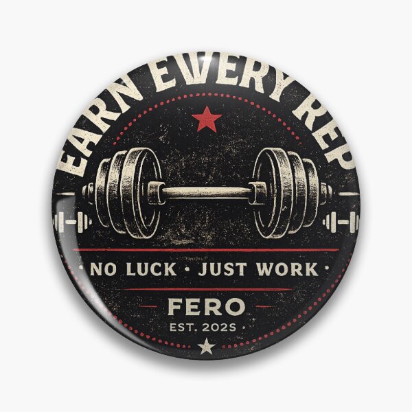 Item preview, Earn Every Rep | Vintage Gym Motivation Design designed and sold by FeRo2008.