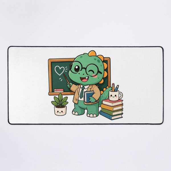Item preview, Cute Kawaii Dinosaur Teacher | Funny Classroom Dino | Back to School Teacher Gift designed and sold by Pixanova.