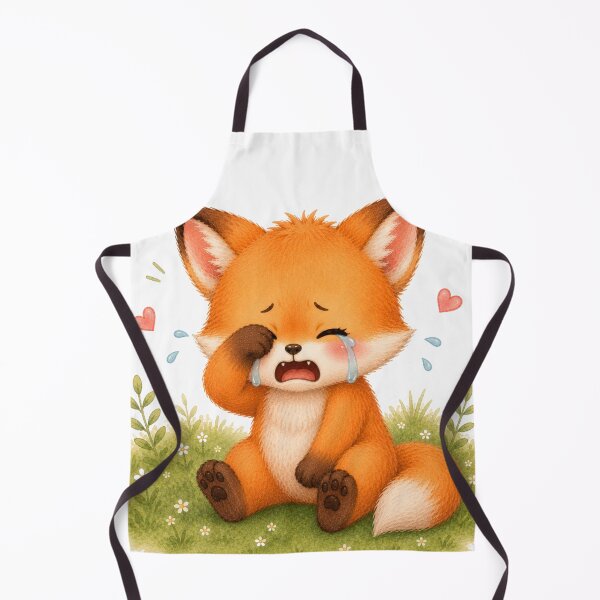 Item preview, Cute Crying Fox Sticker designed and sold by Snikdha.