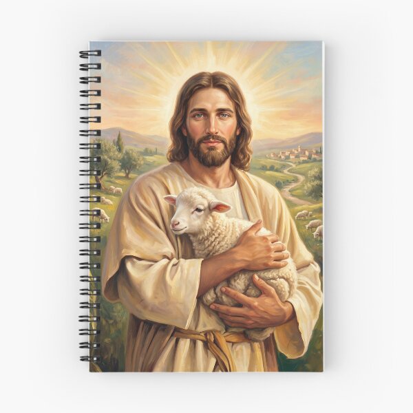 Item preview, Jesus the Good Shepherd with Lamb designed and sold by christartcrafts.