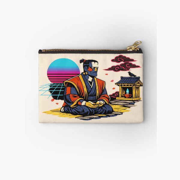 Item preview, Neon Ukiyo‑E Zen Samurai Frankenstein designed and sold by KungPowUnicorn.