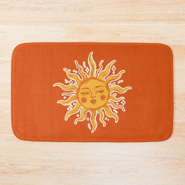 Item preview, Vintage Boho Sun Face Illustration Sticker designed and sold by bubendisart.