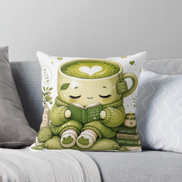 Item preview, Cozy Reading Cup Kawaii Sticker designed and sold by StickersHul.