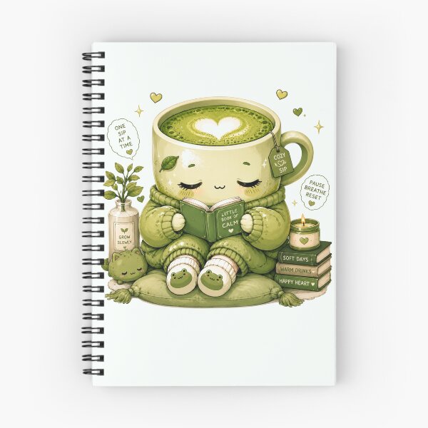 Item preview, Cozy Reading Cup Kawaii Sticker designed and sold by StickersHul.