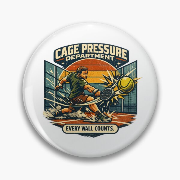 Item preview, Cage Pressure Department Padel Retro Sports Design designed and sold by Concrete Coffee Studio.